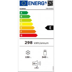 Hisense RB645N4BIE Ψυγειοκαταψύκτης 495lt NoFrost Inox Υ200xΠ70.4xΒ69.5εκ.